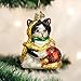 Old World Christmas Ornaments: Holiday Kitten Glass Blown Ornaments for Christmas Tree (12223)