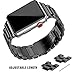 Oitom 42mm/44mm XL Large Bands Compatible with Apple Watch Series 4 44mm, Series 3/2/1 42mm, Men IWATCH, Heavy Stainless Steel Metal Link Bracelet Wristbands Strap (Space Black)