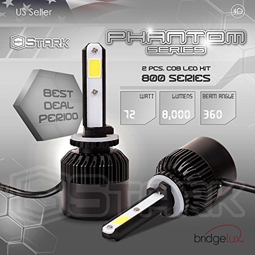 Stark Phantom Series 66W Fog Light Conversion Kit - 8000LM - 6000K Crystal White - Bulb Size: 800 Series