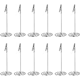 Artliving 12pcs Place Card Holder Memo Holder Clip Photo Holder Table Number Holder Sliver