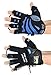 Gym Gloves Protect Your Hands & Improve Your Grip Weightlifting Grips (Blue, X-Large)