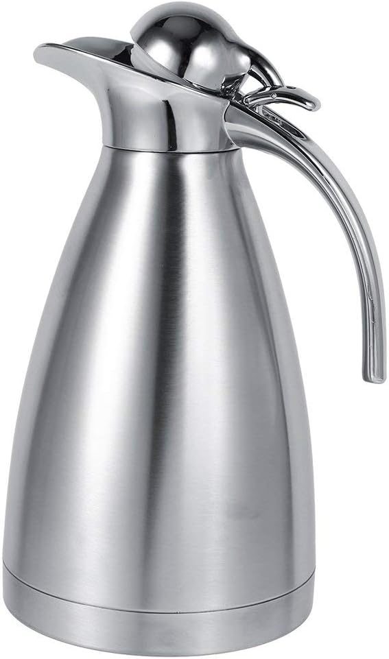 Stainless Steel Coffee Pot Double Wall Vacuum Insulated Thermos Jug Hot