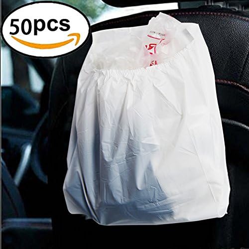 50Pcs-Car Garbage Bag Disposable Auto Trash Bag for Litter Large Capacity Leak