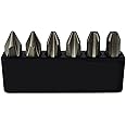 JIS B4633 1/4" Hex Screw Driver Bits | Made in Japan (+1 +2 +3 X 25.4mm - 6 Pcs)
