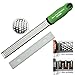 EcoJeannie Professional Hand Held Cheese Grater Lemon Zester for Very Fine Shavings, Heavy Duty, Commercial Grade, Non-Slip Easy-Grip Handle, High Quality Stainless Steel