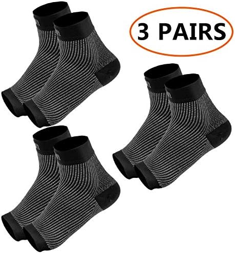 refun Plantar Fasciitis Socks for Plantar Fasciitis Pain Relief, Best Compression Foot Sleeves with Heel Arch & Ankle Support, Great Foot Care Compression Sleeve for Men & Women (2 or 3 Pairs)