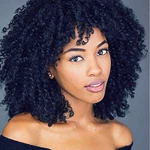 elim short curly kinky wigs