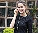 Fashion Earbuds Bluetooth Wireless earphones sport with Microphone and Volume Control In-ear Necklace for Women&kids