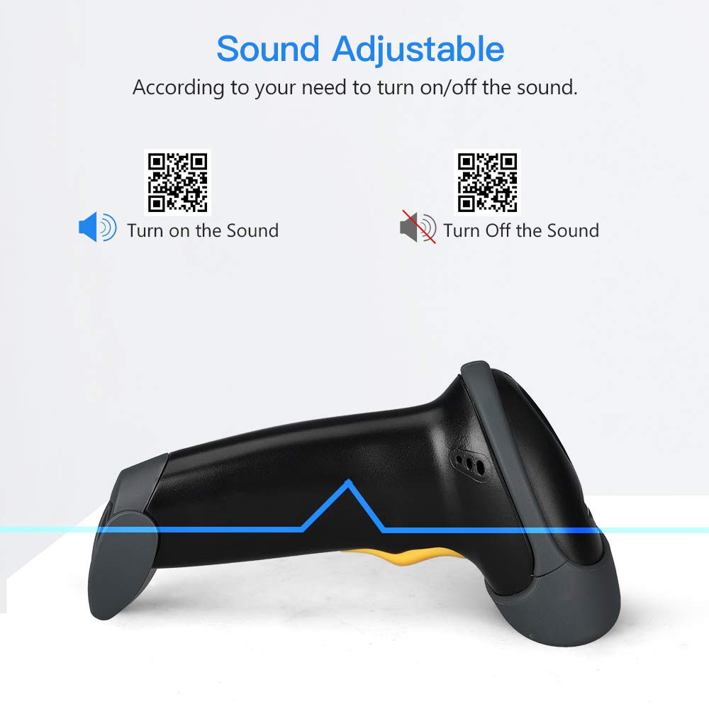 Eyoyo EYH2 Handheld USB 2D Barcode Scanner, Wired Automatic QR Code Scanner PDF417 Data Matrix Bar Code Reader with Long USB Cable for POS Mobile Payment, Convenience Store, Supermarket, Warehouse