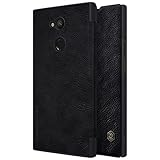 Mangix Sony Xperia XA2 Ultra Case, Flip PU Leather Wallet Smart Sleep Wake Protection Shell Case with Card Slot for Sony Xperia XA2 Ultra (Black)