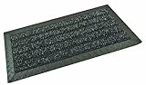 GrassWorx Ultimate Garage Door Mat 18-Inch by 34-Inch Doormat, Black