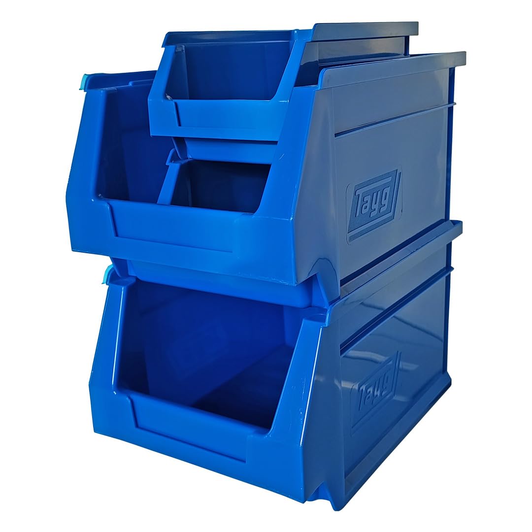 Lagersichtkasten Fronted Storage Box Stacking Plastic Storage Boxes 500 x 303 mm x 300 mm