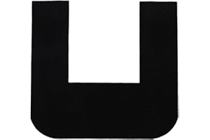 SOLUSTRE Toilet Mat for Urinal - Non Slip Bathroom Rug Pad U Shaped - Absorbent Pee Mat for Men's Restroom Protects Floor fro