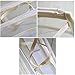 HOYOFO Clear Handbag Organizers Travel Makeup Toiletry Storage Bag Purse Insert, Beige