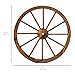 Best Choice Products 30-inch Set of 2 Decorative Wall Accent Old Western Wooden Garden Wagon Wheel w/Steel Rims, Stained Finish, Brown