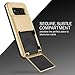 Galaxy S8 Plus Case, [Heavy Duty Drop Protection] Hybrid Card Slot Holder Wallet Cover [Shock Absorption Cover] for Samsung Galaxy S8 Plus by Lumion (D.Folder - Gold Sand)