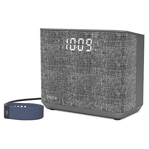 iHome iBT232 Bluetooth Dual Alarm FM Clock Radio with Speakerphone and