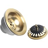 Talea Multiple Color Bowl Type Stainless Steel Sink Strainer Drain Kit for Kitchen Sink XK223 Series (Brushed Golden)