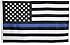 Thin Blue Line Flag - 3X5 Foot with Embroidered Stars and Sewn Stripes - Black White and Blue American Police Flag Honoring Law Enforcement Officers