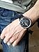 SONGDU Date Multifunction Chronograph Watches For Men Online Stopwatch Black Leather Strap Luminous Hands
