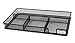 EasyPAG 3 Slot Drawer Organizer with Two Adjustable Dividers Storage for Office Desk Supplies and Accessories,Black