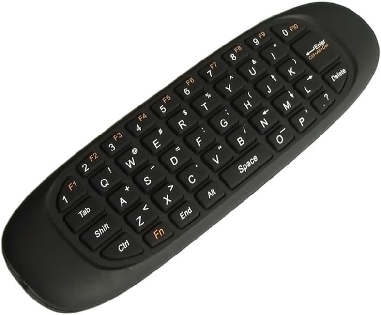 RedSun Black Color 2.4GHz Mini Portable Wireless Mouse Remote Control Keyboard 3D Somatic Handle for PC Set Top Boxes Android TV Boxes Network Media Players Tablet Game Player