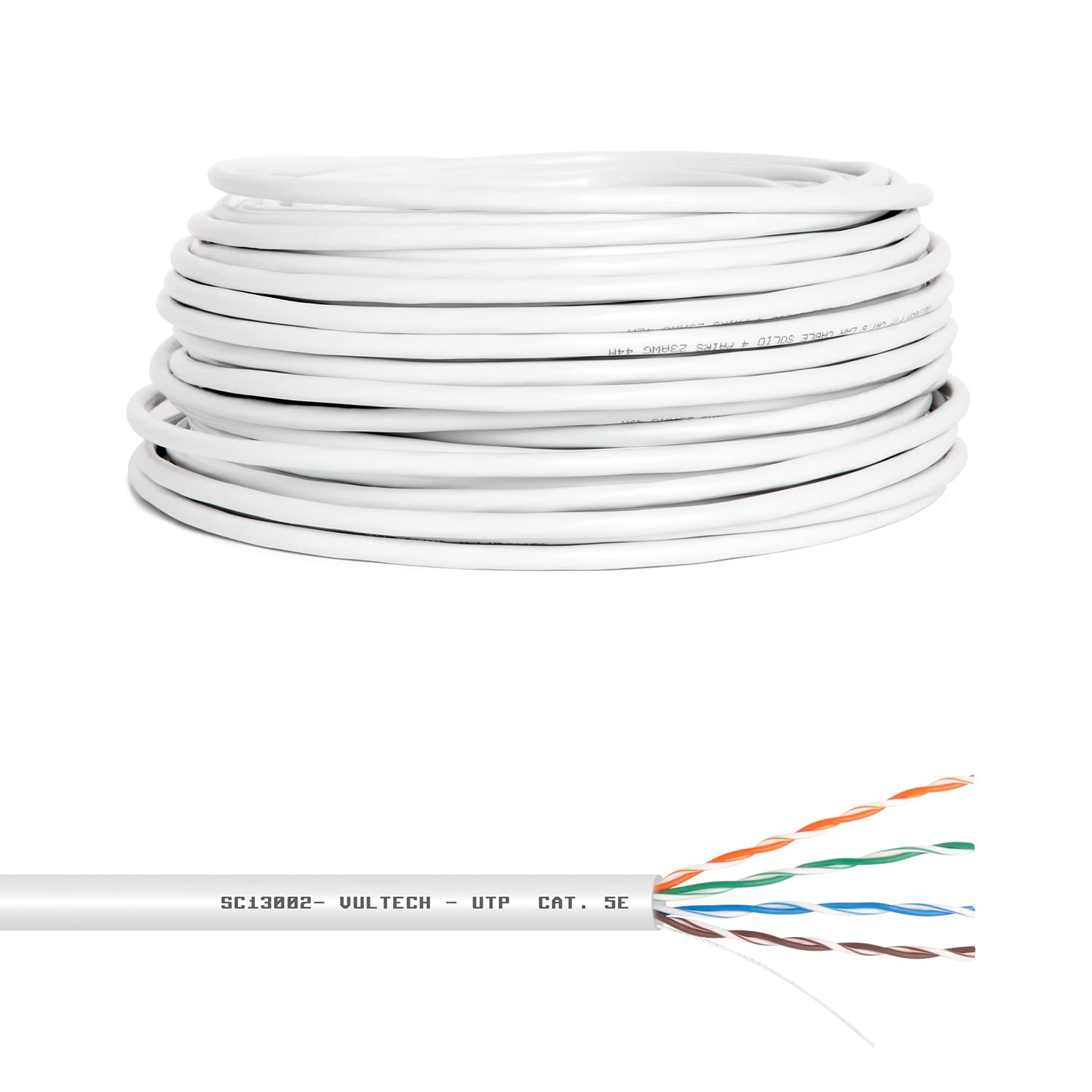 Vultech SC13002-100 Skein Lan Category 5e UTP 100 Meters 24AWG Ethernet Network Coil 100m Cat5e