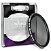 Altura Photo 52mm CPL Circular Polarizer Glass Filter, Slim Design w/ Rotating Mount