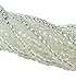 Czech 6/0 Crystal Clear AB Seed Bead on Loose Strung 6 String Hank Approx 900 Beads