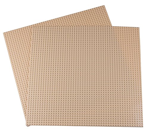 Premium 15.75" X 15.75" Sand Colored Base Plates - 2 Pack Bundle - Compatible with All Major Brands