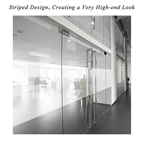 Jpettie Decorative Window Film Window Decor Anti-UV Glass Film Non Adhesive No Glue Privacy Film Static Cling Window Film for Office Home Living Room Kitchen Bathroom 2 Rolls 17.7x78.7 Inches
