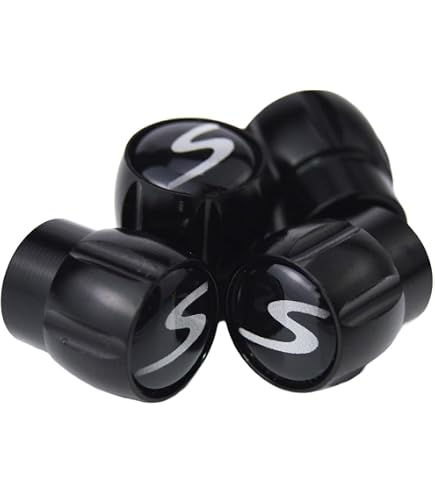 Genuine Porsche Black Crest Tire Valve Stem Caps – Set Of 4 – OEM 99104460267 - View #3
