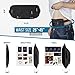Money Belt for Travel for Men & Women - with RFID Blocking Sleeves - Multiple Compartments & Hidden Pocket for Safe Travel and Daily Use. (Black)