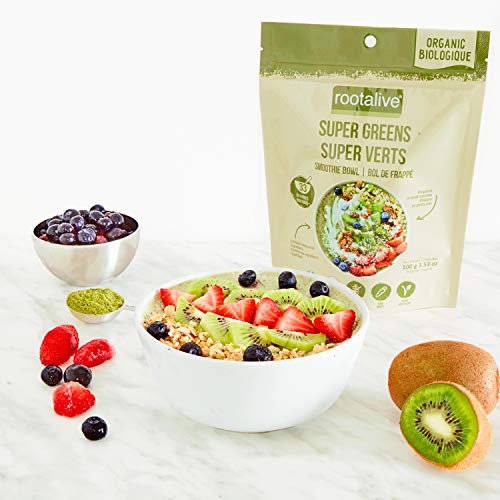 Organic Super Greens Smoothie Mix with Freeze Dried Spinach, Freeze