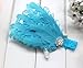 Lovely Ovely Unusal Cotton Girls Baby Blue Feather Hairband Headband