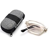 Astra Depot Anti Fatigue Women Men Eye Care Folding Read Reading Glasses Eyewear +2.50 + Protective Pocket Case