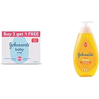 Johnson's Baby Soap 100g (Buy 3 Get 1 Free) & Johnson's Baby No More Tears Baby Shampoo 500ml