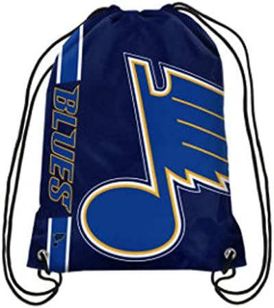 Official National Hockey League Fan Shop Authentic Drawstring NHL Back Sack. Show Team Pride Everywhere - Gym, Home, School or on Game Day. Light-weight, Durable Polyester Bag (St Louis Blues)