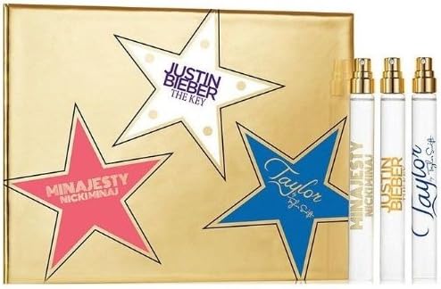Various Designers Celebrity Spray Pen Coffret Eau de Parfum 3 Piece Mini Gift Set for Women