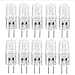 10 Pack Halogen Light Bulb Electric Oil Warmer Bulb Clear Lens Dimmable Q35/G5.3/CL/120V G5.3 JCD 35 Watt 120 Volt Replacement Candle Warmer Oven Microwave Oil Aromatherapy Lamp Incense Diffuser
