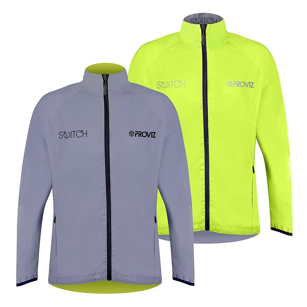 Proviz Men's Switch Reflective Cycling Jacket - Silver/Yellow
