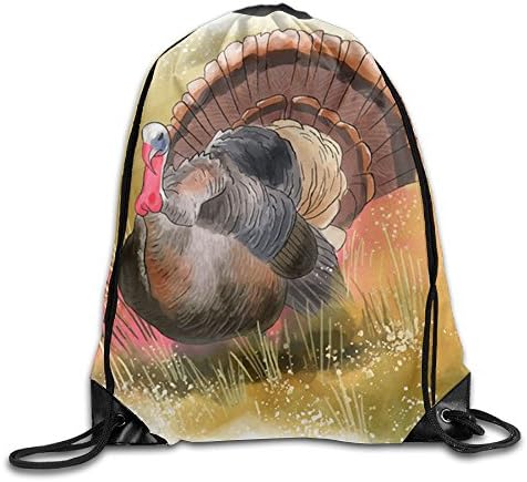 Wild Turkey Bird Cool Drawstring Travel Sports Backpack Gift
