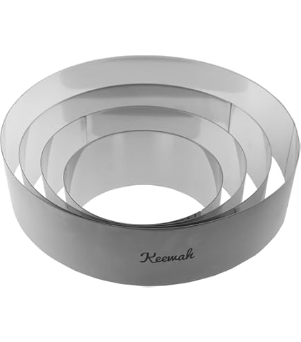 Stainless Steel Muffin Rings - 7 Inch Tart Pastry Molds & Pizza Cutting Tools