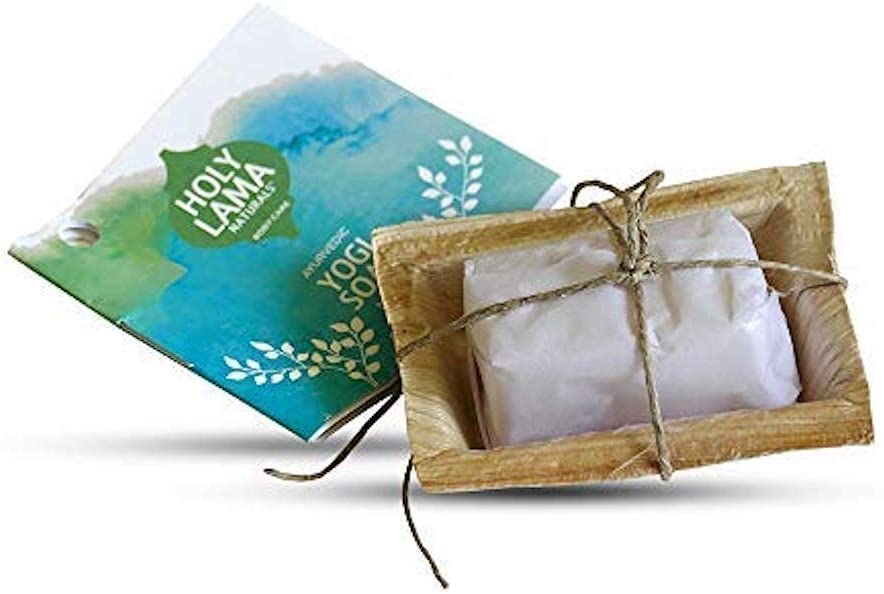 Holy Lama Naturals Yogi Guest Soap, 12 x 20g Neem & Tulsi Ayurvedic Soap bars