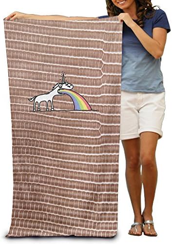 Hotgirl Rainbow Unicorn Beach Towel Best For Travel Super Absorbent Pool Towel
