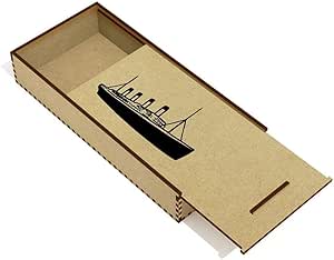 Enviar caja de lápices de madera/caja superior deslizante: Amazon.es