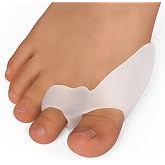 Bukihome Upgraded Pack of 10 Bunion Cushions Protectors, Sport Bunion Pad &amp; Toe Spacer set, Bunion Corrector with Separator for Big Toe, Bunion Relief with Gel Shield for Men &amp; Women (transparent)