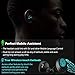 FITVII Bluetooth 5.0 Wireless Earbuds with Charging Case for iPhone and Android Smartphones, 50H Cyclic Playtime Wireless Headphones Built in Mic and Charging Case for Gaming and Sports Running