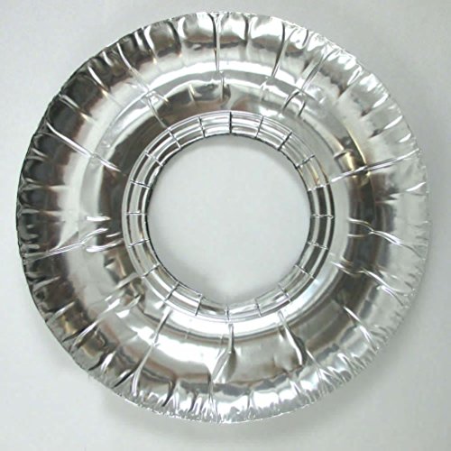 40 Aluminum Foil Round Gas Burner Bib Liners Covers Disposable Wholesale 9