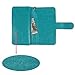 Samsung Galaxy Note 2 II Case, xhorizon TM Premium Leather Folio Case [Wallet Function] [Magnetic Detachable] Fashion Wristlet Lanyard Hand Strap Purse Soft Flip Book Style Multiple Card Slots Cash Compartment Pocket with Magnetic Closure Case Cover Skin ZA5 for Samsung Galaxy Note 2/II (N7100) - Blue